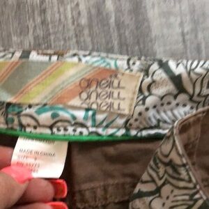 O'Neill Cream and Brown Capris Casual Wear